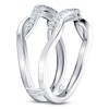 Thumbnail Image 2 of Diamond Anniversary Enhancer Band 1/5 ct tw Round 14K White Gold