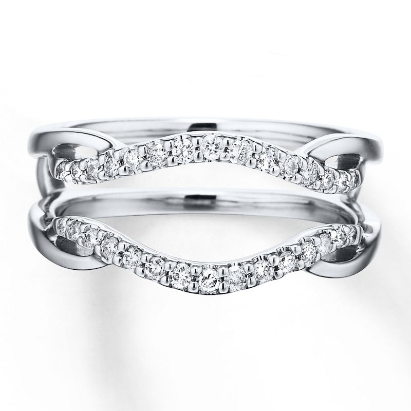 Diamond Anniversary Enhancer Band 1/5 ct tw Round 14K White Gold