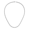 Thumbnail Image 1 of Solid Figaro Chain Necklace Platinum 16" 2.5mm