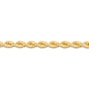 Thumbnail Image 7 of Men's Solid Glitter Rope Chain Bracelet 10K Yellow Gold 8.5" 6.5mm