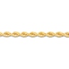 Thumbnail Image 8 of Men's Solid Glitter Rope Chain Bracelet 10K Yellow Gold 8.5" 6.5mm
