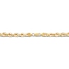 Thumbnail Image 8 of Men's Solid Glitter Rope Chain Bracelet 10K Yellow Gold 8.5" 6.5mm