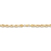 Thumbnail Image 9 of Men's Solid Glitter Rope Chain Bracelet 10K Yellow Gold 8.5" 6.5mm