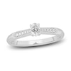 Thumbnail Image 0 of Diamond Promise Ring 1/4 ct tw Oval/Round 14K White Gold
