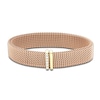 Thumbnail Image 3 of ZYDO Diamond Mesh Rose Stretch Bracelet 1/4 ct tw Round 18K Yellow Gold/Rose-Tone Stainless Steel 6.5"