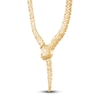 Thumbnail Image 3 of Italia D'Oro Diamond-Cut Enamel Snake Necklace 14K Yellow Gold