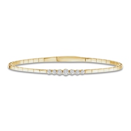 Diamond Flexi Bangle 1/5 ct tw 10K Yellow Gold