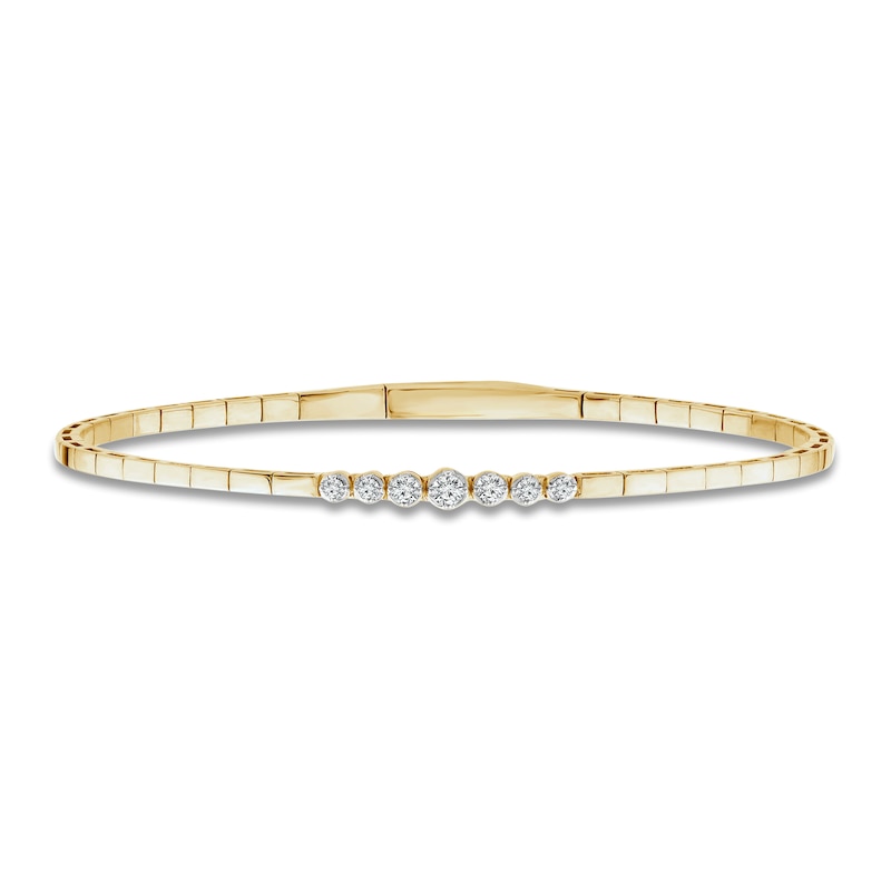 Main Image 1 of Diamond Flexi Bangle 1/5 ct tw 10K Yellow Gold