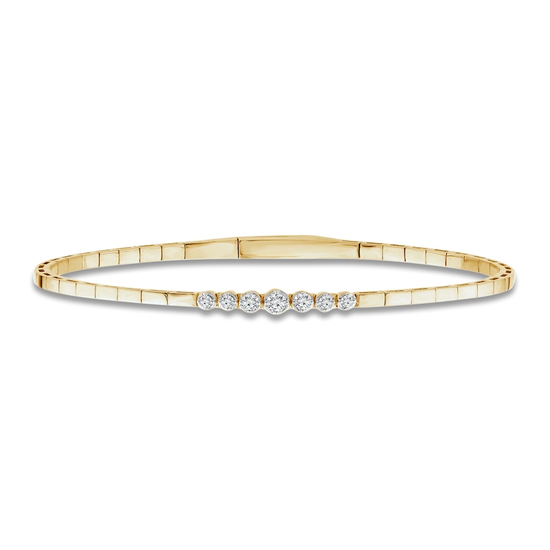 Diamond Flexi Bangle 1/5 ct tw 10K Yellow Gold