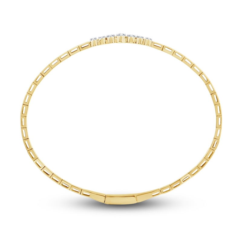 Main Image 2 of Diamond Flexi Bangle 1/5 ct tw 10K Yellow Gold