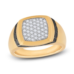 Men's Diamond Ring 1/2 ct tw Round 14K Yellow Gold