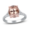 Thumbnail Image 1 of Oval-Cut Natural Morganite & Diamond Engagement Ring 1/4 ct tw 14K Two-Tone Gold