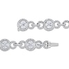Thumbnail Image 3 of Princess, Marquise & Round Diamond Tennis Bracelet 4 ct tw 14K White Gold 7"