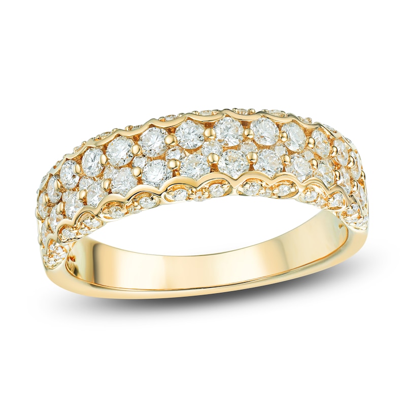 Main Image 1 of Diamond Multi-Row Anniversary Band 1 ct tw 14K Yellow Gold