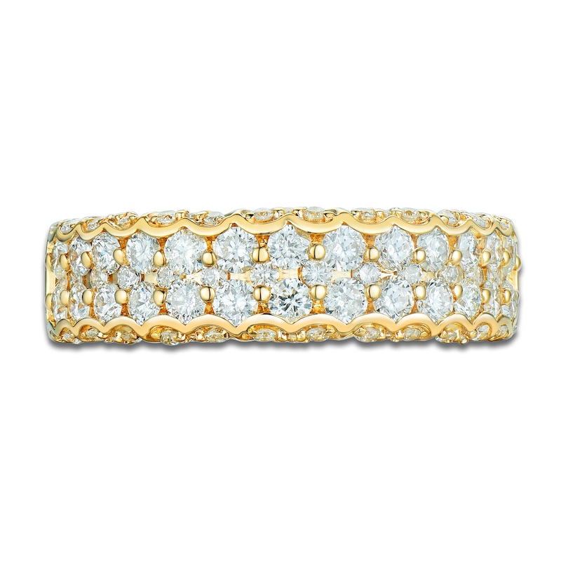 Main Image 3 of Diamond Multi-Row Anniversary Band 1 ct tw 14K Yellow Gold