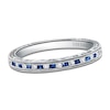 Thumbnail Image 0 of Kirk Kara Natural Blue Sapphire & Diamond Wedding Band 1/10 ct tw Platinum