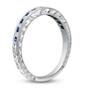 Thumbnail Image 1 of Kirk Kara Natural Blue Sapphire & Diamond Wedding Band 1/10 ct tw Platinum