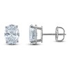 Thumbnail Image 1 of Oval-Cut Lab-Grown Diamond Solitaire Stud Earrings 5 ct tw 14K White Gold (F/SI2)
