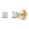 Thumbnail Image 2 of Princess-Cut Diamond Solitaire Stud Earrings 1/10 ct tw 14K Yellow Gold (I/I2)