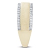 Thumbnail Image 3 of Men's Certified Diamond Satin Finish Wedding Band 1/2 ct tw 14K Yellow Gold