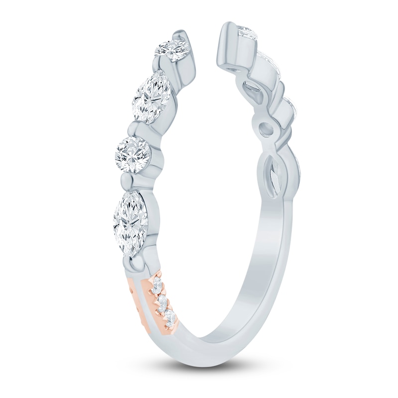 Main Image 2 of Pnina Tornai Marquise & Round-Cut Diamond Cuff Ring 1/2 ct tw 14K White Gold
