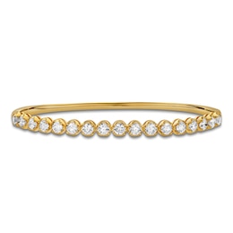 Diamond Line Bangle Bracelet 3 ct tw 14K Yellow Gold