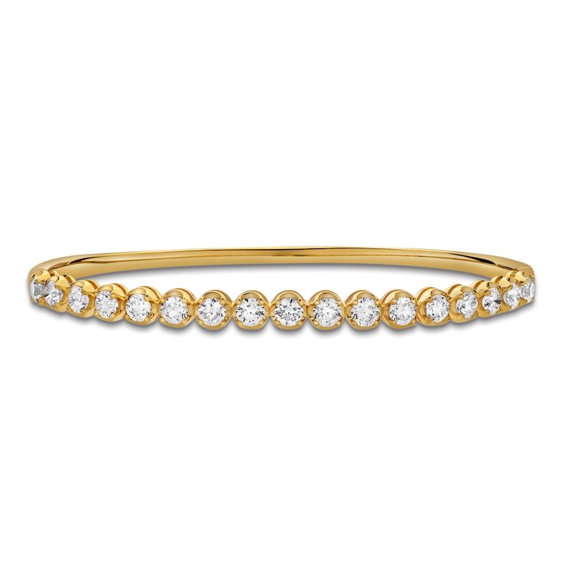Main Image 1 of Blue Nile X Jared Diamond Line Bangle Bracelet 3 ct tw 14K Yellow Gold