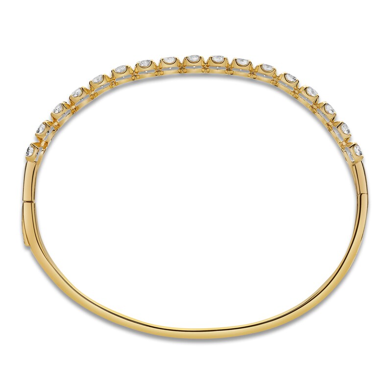 Main Image 2 of Blue Nile X Jared Diamond Line Bangle Bracelet 3 ct tw 14K Yellow Gold
