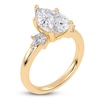 Thumbnail Image 2 of Pear-Shaped Created By Jared Studio Lab-Grown Diamond Engagement Ring 3-1/6 ct tw 14K Yellow Gold