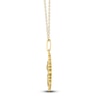 Thumbnail Image 3 of Aster Birth Flower Diamond Necklace 1/4 ct tw 10K Yellow Gold 18"