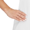 Thumbnail Image 3 of Solid Glitter Rope Chain Bracelet 2.4mm 14K Yellow Gold 7.25"