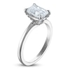 Thumbnail Image 2 of Certified Emerald-Cut Diamond Solitaire Plus Engagement Ring 1-5/8 ct tw 14K White Gold