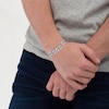 Thumbnail Image 4 of Men's Diamond Chain Link Bracelet 1/4 ct tw Sterling Silver 8.5"