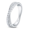 Thumbnail Image 2 of Kirk Kara Diamond Filigree Crossover Wedding Band 1/4 ct tw 18K White Gold