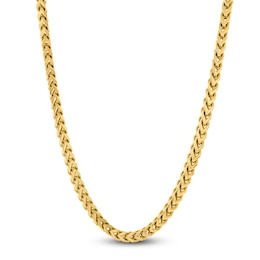 Men's Franco Chain Necklace 3mm Yellow Ion-Plated Stainless Steel 24"