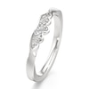 Thumbnail Image 4 of J'Lure Lab-Grown Diamond Scalloped Wedding Band 1/6 ct tw 18K White Gold
