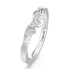 Thumbnail Image 4 of J'Lure Lab-Grown Diamond Scalloped Wedding Band 1/5 ct tw 18K White Gold