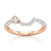 Thumbnail Image 1 of J'Lure Octagon Brilliant-Cut Lab-Grown Diamond Contour Wedding Band 3/8 ct tw 18K Rose Gold