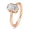 Thumbnail Image 4 of J'Lure Radiant Brilliant-Cut Lab-Grown Diamond Half-Halo Engagement Ring 1 ct tw 18K Rose Gold