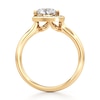 Thumbnail Image 2 of J'Lure Trillion Curved Brilliant-Cut Lab-Grown Diamond Half-Halo Engagement Ring 1 ct tw 18K Yellow Gold