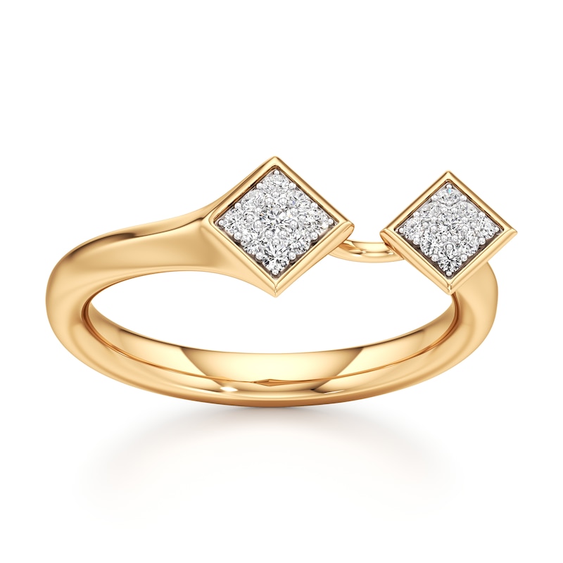Main Image 1 of J'Lure Lab-Grown Diamond Wedding Band 1/8 ct tw 18K Yellow Gold