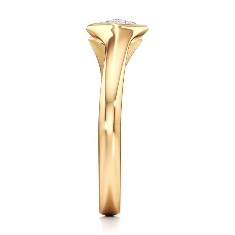 Main Image 3 of J'Lure Lab-Grown Diamond Wedding Band 1/8 ct tw 18K Yellow Gold