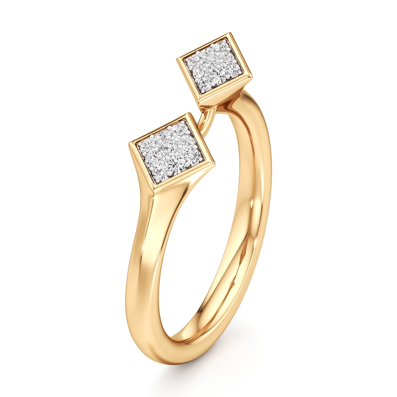Main Image 4 of J'Lure Lab-Grown Diamond Wedding Band 1/8 ct tw 18K Yellow Gold