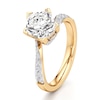 Thumbnail Image 4 of J'Lure Pentagon Brilliant-Cut Lab-Grown Diamond Bypass Engagement Ring 2-3/8 ct tw 18K Yellow Gold