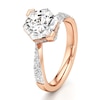 Thumbnail Image 4 of J'Lure Hexagon Brilliant-Cut Lab-Grown Diamond Bypass Engagement Ring 3-1/2 ct tw 18K Rose Gold