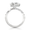 Thumbnail Image 2 of J'Lure Radiant Brilliant-Cut Lab-Grown Diamond Bypass Engagement Ring 3-1/2 ct tw 18K White Gold