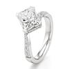 Thumbnail Image 4 of J'Lure Radiant Brilliant-Cut Lab-Grown Diamond Bypass Engagement Ring 3-1/2 ct tw 18K White Gold