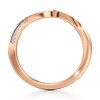 Thumbnail Image 2 of J'Lure Lab-Grown Diamond Contour Wedding Band 1/8 ct tw 18K Rose Gold