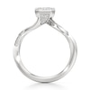 Thumbnail Image 2 of J'Lure Imperial-Emerald Step-Cut Lab-Created Diamond Bypass Engagement Ring 2-1/5 ct tw 18K White Gold