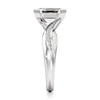 Thumbnail Image 3 of J'Lure Imperial-Emerald Step-Cut Lab-Created Diamond Bypass Engagement Ring 2-1/5 ct tw 18K White Gold